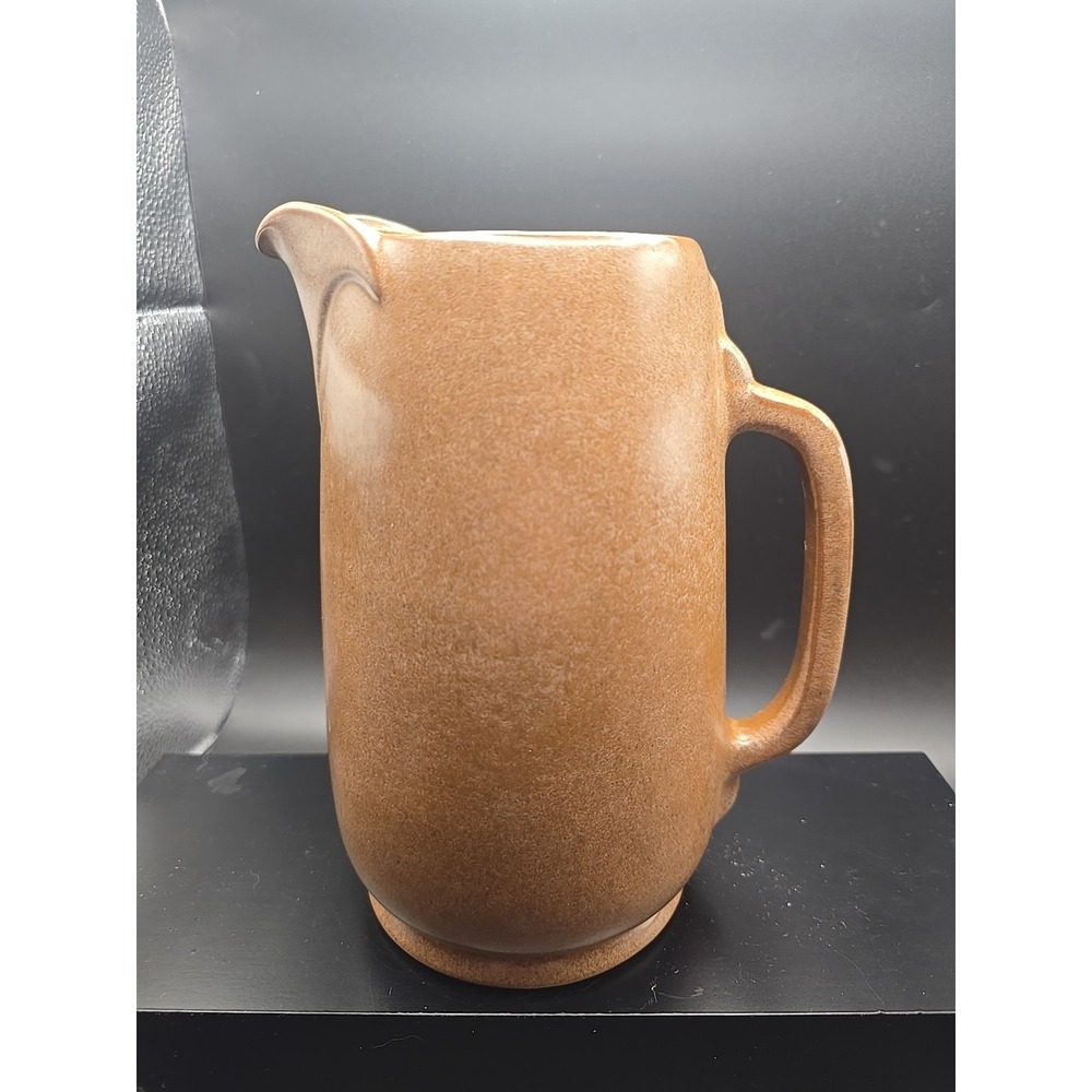 Frankoma Pottery Water Pitcher Lazy Bones #81 Brown‎ Mocha